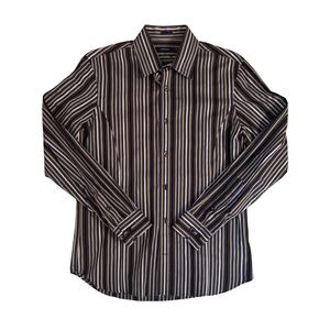 Matinique Y2K Striped Lime Men's Shirt